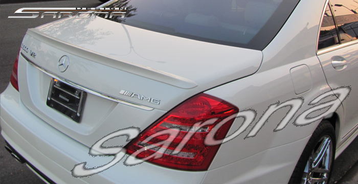 Custom Mercedes S Class Trunk Wing  Sedan (2007 - 2013) - $299.00 (Manufacturer Sarona, Part #MB-038-TW)